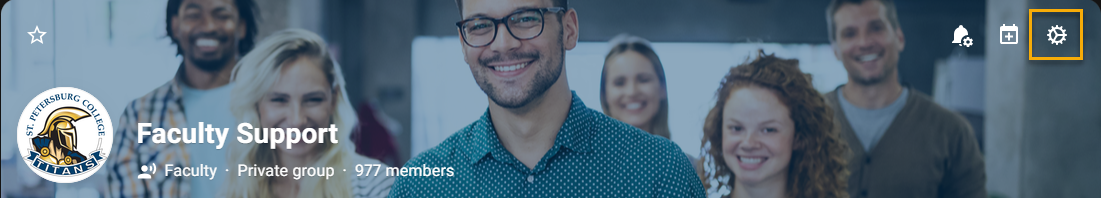Group of smiling people in a professional setting.