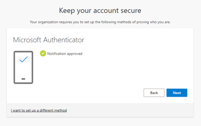 Microsoft Authenticator notification approval screen.