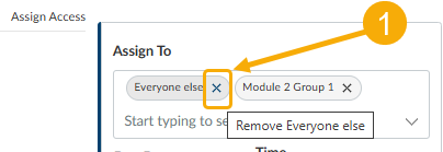 select the x next to everyone or everyone else