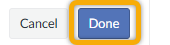 shows user selecting done