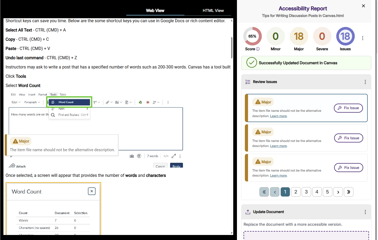 05 Expanded Accessibility Report with document.PNG