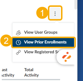 Menu options for user enrollment settings.