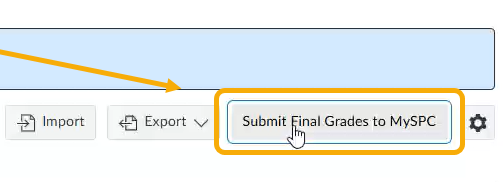 submit final grades to MySPC button