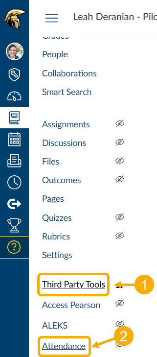 select Attendance under Third Party Tools