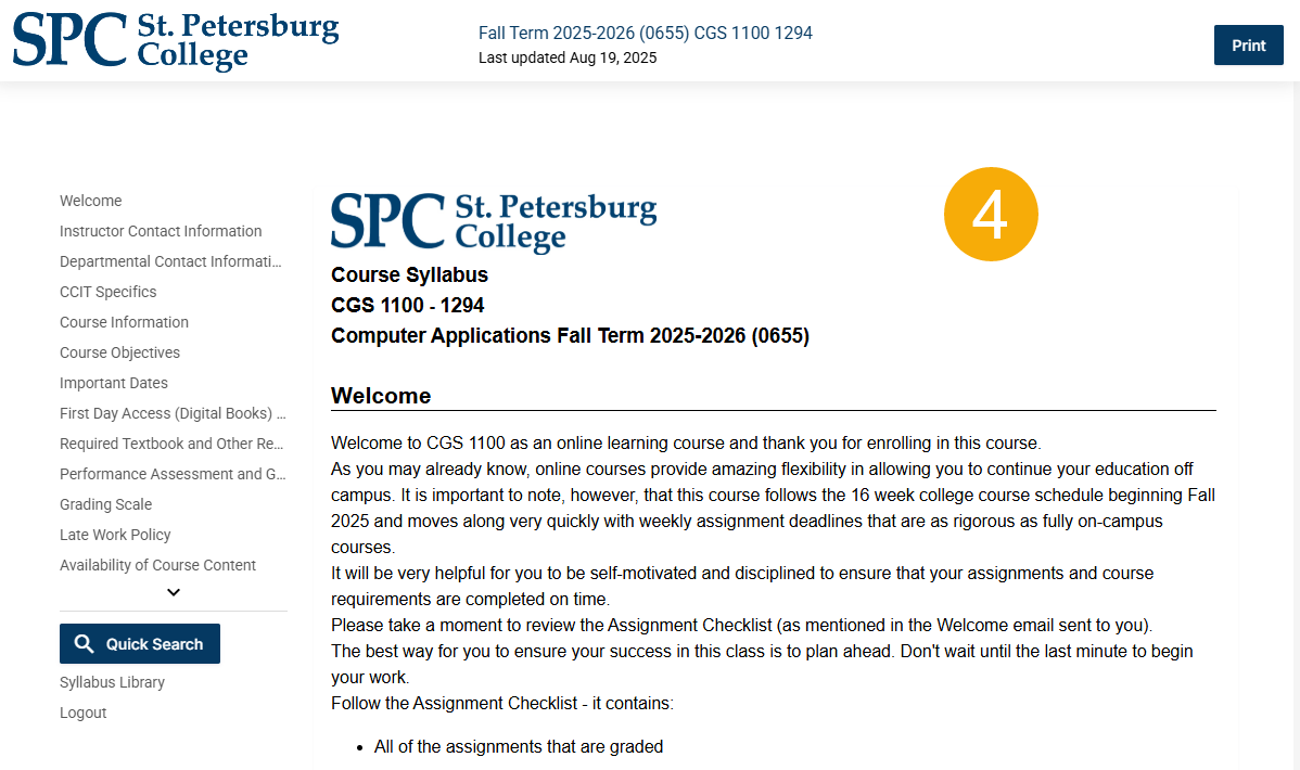 example of simple syllabus