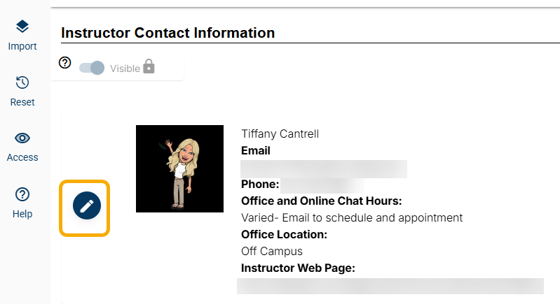 click pencil to edit