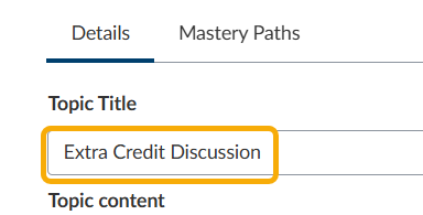 extra credit discussion