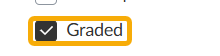 graded assignment box checked