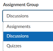 choose your assignment group