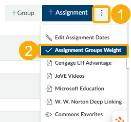 assignment group weight