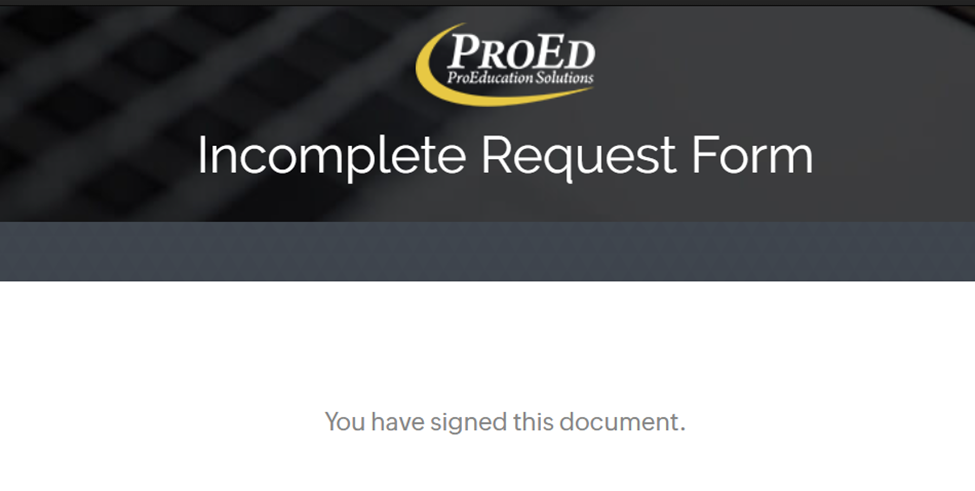 You have signed this document.