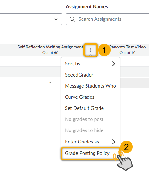 Image shows steps 1 and 2