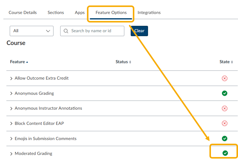 Course > Settings > Moderated Grading > Enable 