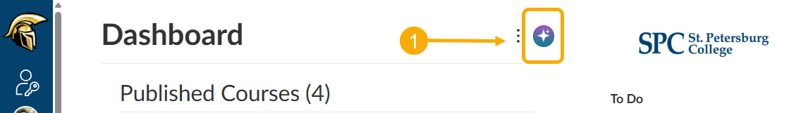 purple circle with star in it (IgniteAI button) circled