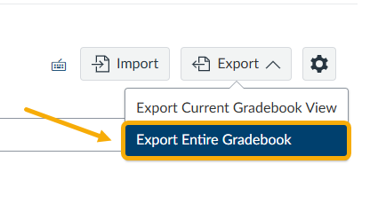 export entire gradebook button