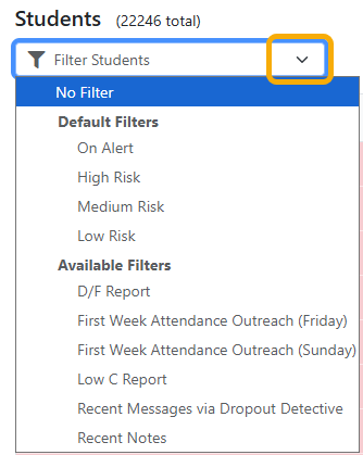 dropout detective filters