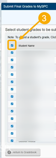  Select the top checkbox to select all students (3)