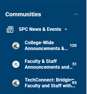 communities screenshot
