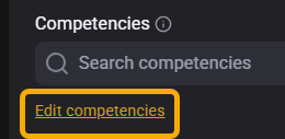 select "Edit Competencies" 