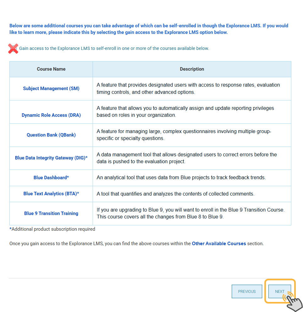 see attached step. Do not select any options, just select Next to proceed