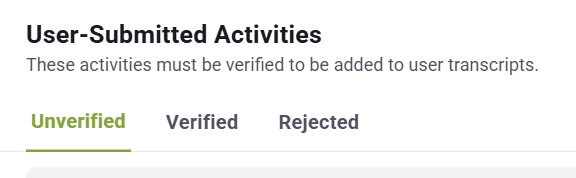 shows image of User-Submitted Activities 